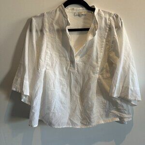 Vince Popover Paneled Lightweight Basic Top